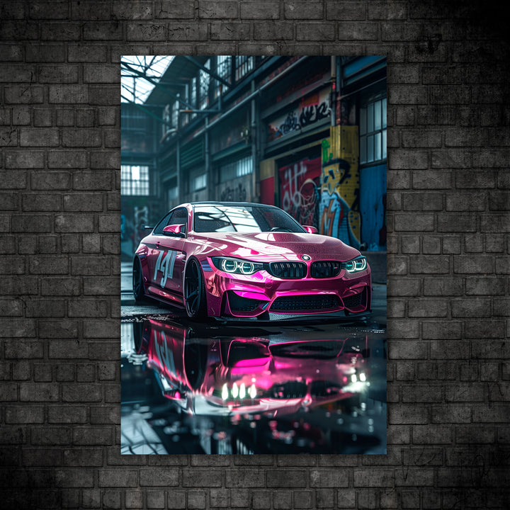 Metalmixprint Pink BMW