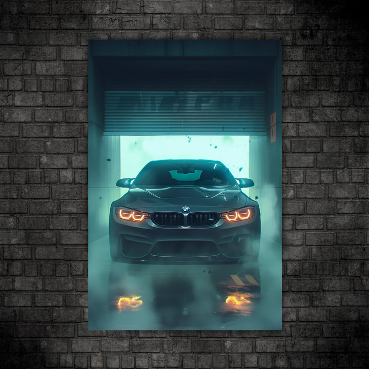 Metal mix print BMW Black Garage