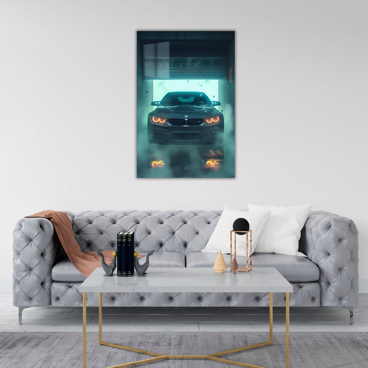 Metal mix print BMW Black Garage